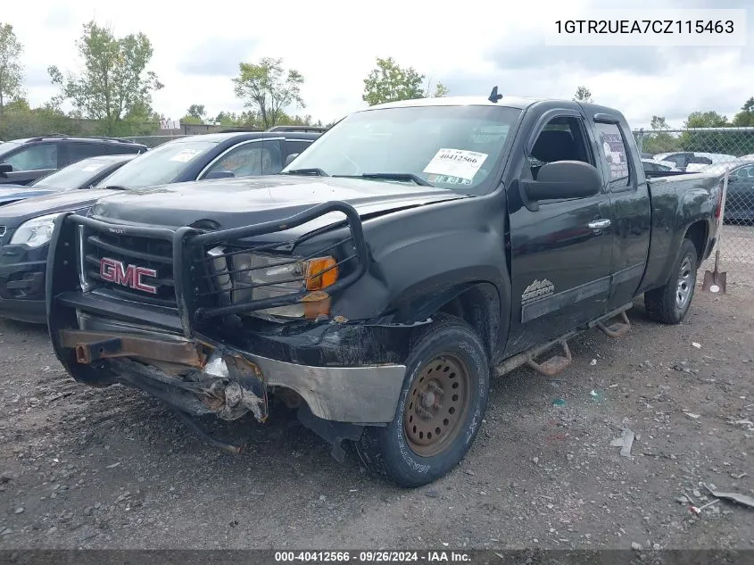 2012 GMC Sierra 1500 Sl VIN: 1GTR2UEA7CZ115463 Lot: 40412566