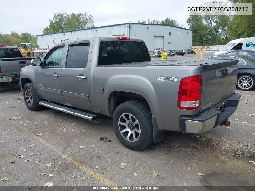 3GTP2VE77CG308617 2012 GMC Sierra 1500 Sle