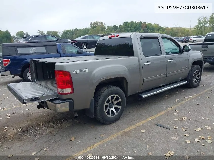 3GTP2VE77CG308617 2012 GMC Sierra 1500 Sle