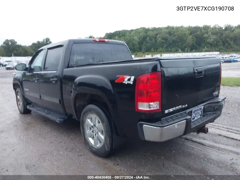 3GTP2VE7XCG190708 2012 GMC Sierra 1500 Sle