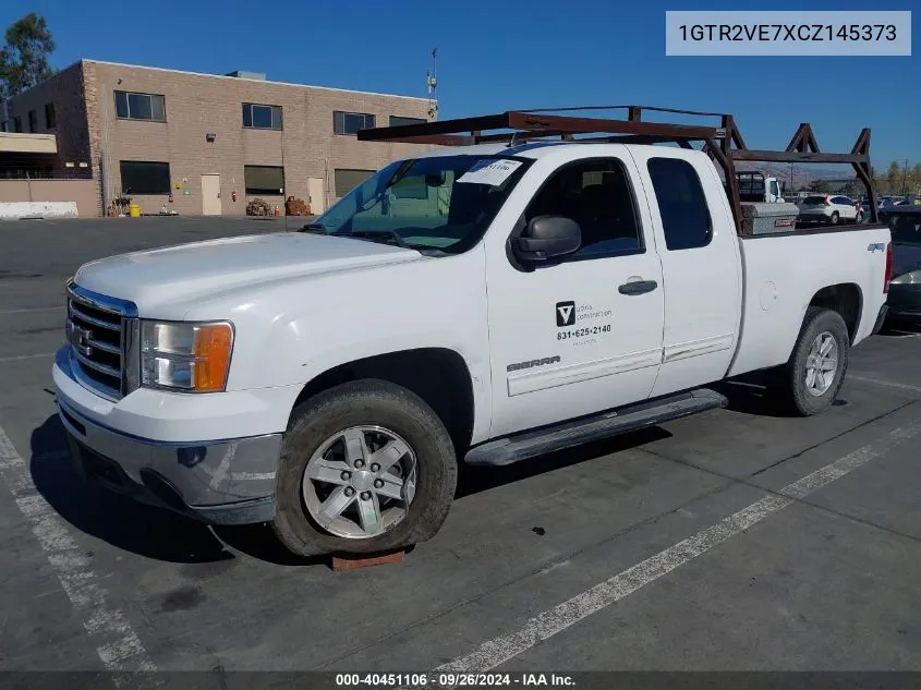 1GTR2VE7XCZ145373 2012 GMC Sierra 1500 Sle