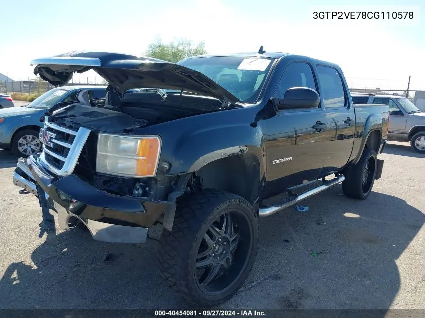 3GTP2VE78CG110578 2012 GMC Sierra 1500 Sle