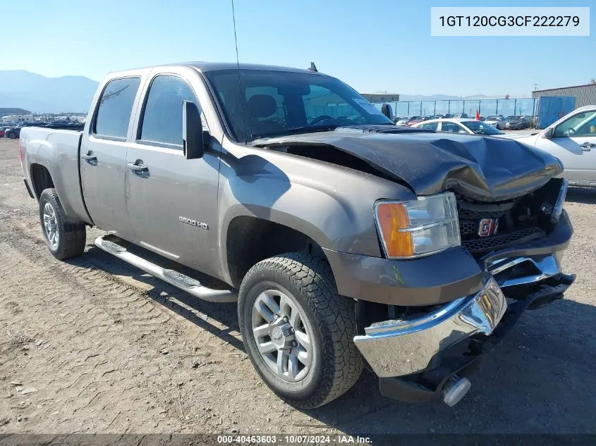 2012 GMC Sierra 2500Hd Sle VIN: 1GT120CG3CF222279 Lot: 40463603