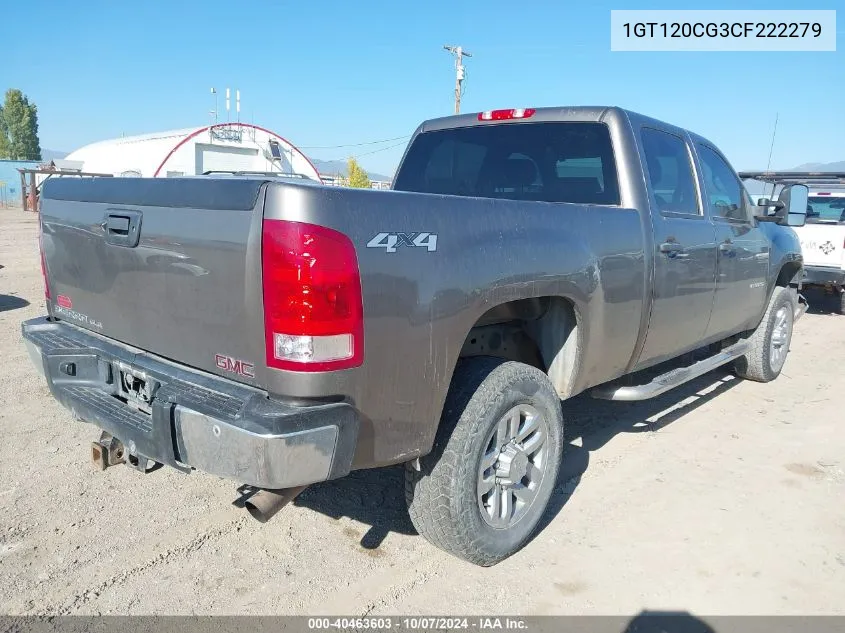 2012 GMC Sierra 2500Hd Sle VIN: 1GT120CG3CF222279 Lot: 40463603