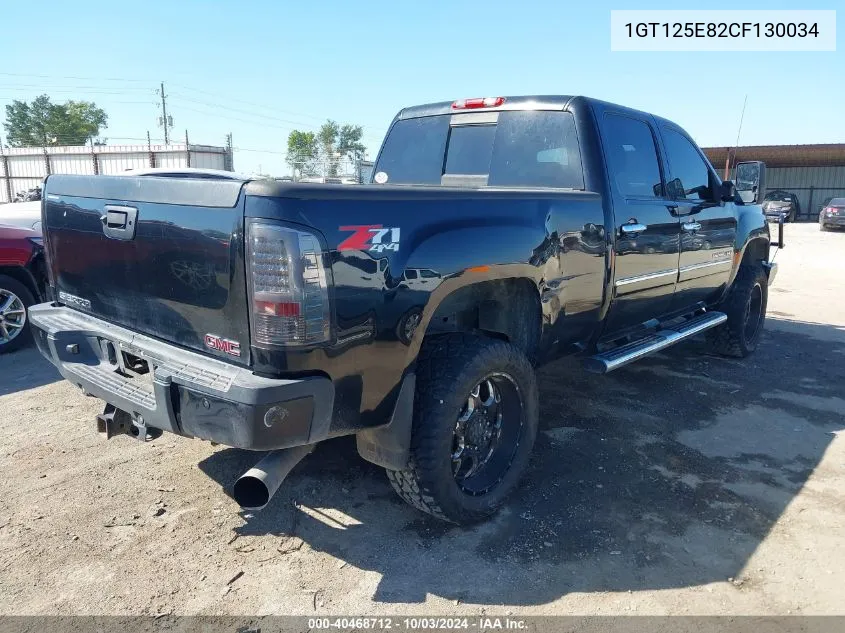 2012 GMC Sierra 2500Hd Denali VIN: 1GT125E82CF130034 Lot: 40468712