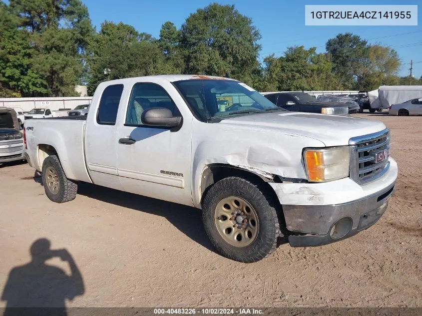 2012 GMC Sierra 1500 Sl VIN: 1GTR2UEA4CZ141955 Lot: 40483226