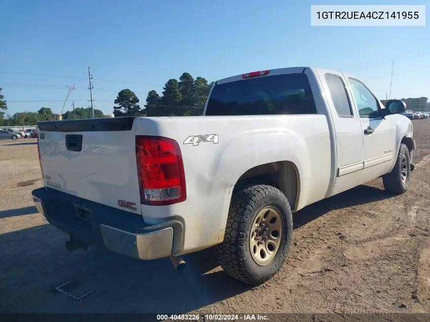 2012 GMC Sierra 1500 Sl VIN: 1GTR2UEA4CZ141955 Lot: 40483226