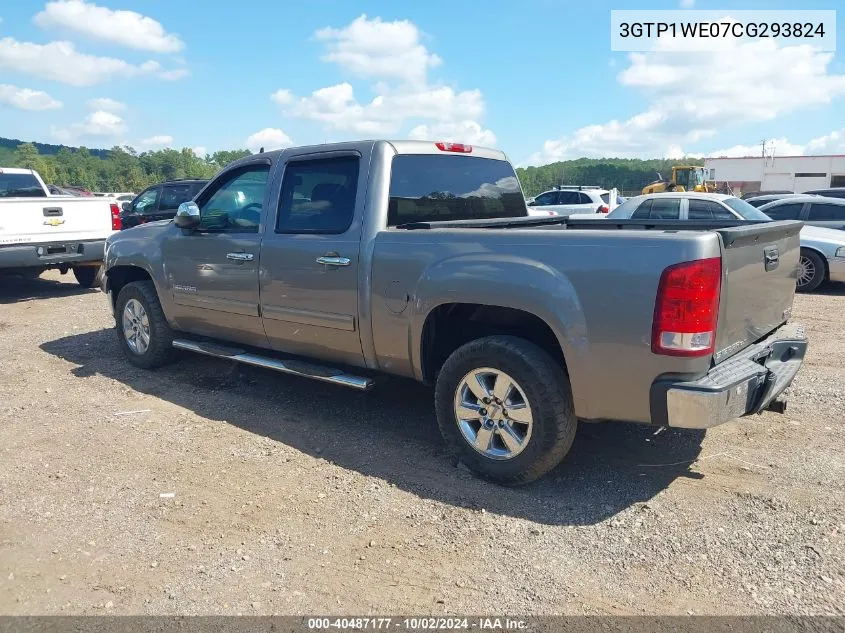 2012 GMC Sierra C1500 Slt VIN: 3GTP1WE07CG293824 Lot: 40487177