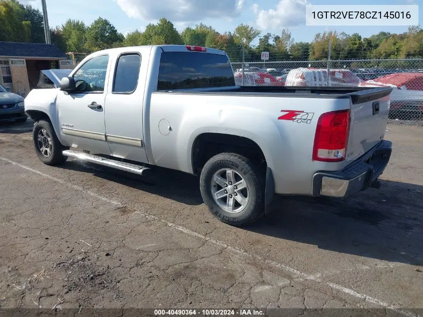 2012 GMC Sierra 1500 Sle VIN: 1GTR2VE78CZ145016 Lot: 40490364