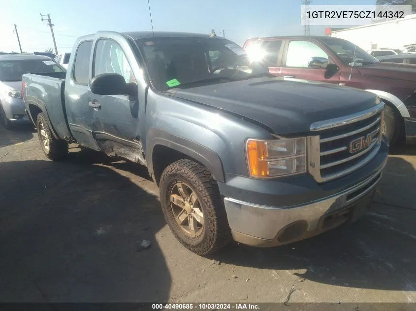 2012 GMC Sierra 1500 Sle VIN: 1GTR2VE75CZ144342 Lot: 40490685