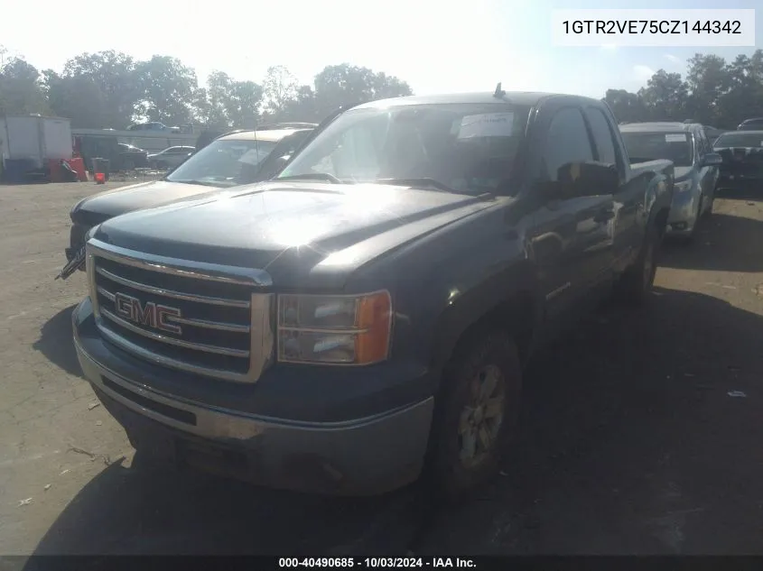 2012 GMC Sierra 1500 Sle VIN: 1GTR2VE75CZ144342 Lot: 40490685