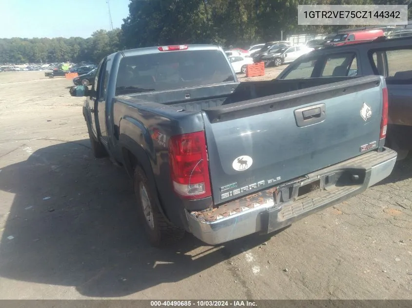 1GTR2VE75CZ144342 2012 GMC Sierra 1500 Sle