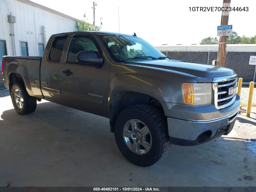 1GTR2VE70CZ344643 2012 GMC Sierra 1500 Sle