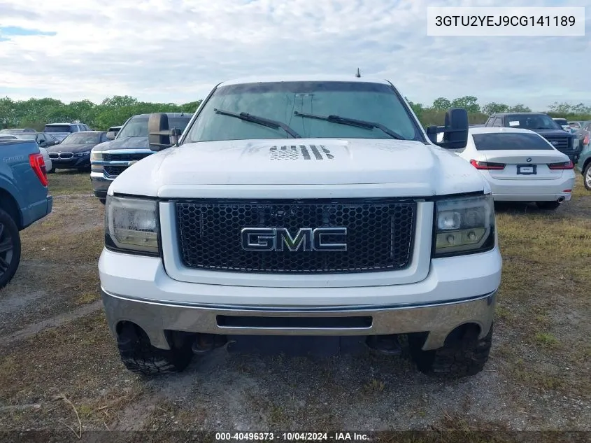 2012 GMC Sierra 1500 Hybrid 3Ha VIN: 3GTU2YEJ9CG141189 Lot: 40496373