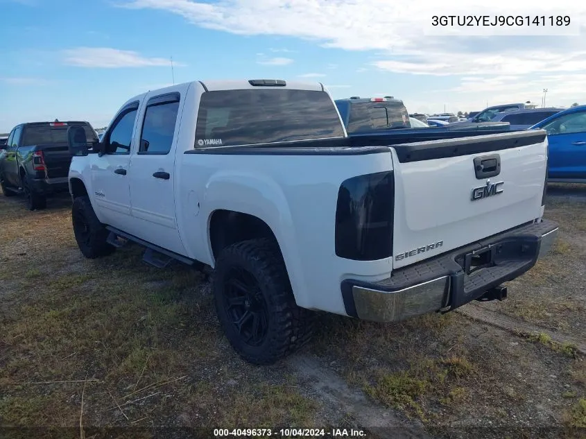 2012 GMC Sierra 1500 Hybrid 3Ha VIN: 3GTU2YEJ9CG141189 Lot: 40496373