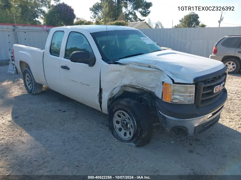 2012 GMC Sierra C1500 VIN: 1GTR1TEX0CZ326392 Lot: 40522258