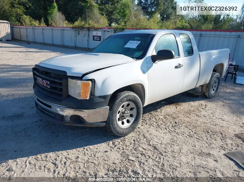 2012 GMC Sierra C1500 VIN: 1GTR1TEX0CZ326392 Lot: 40522258