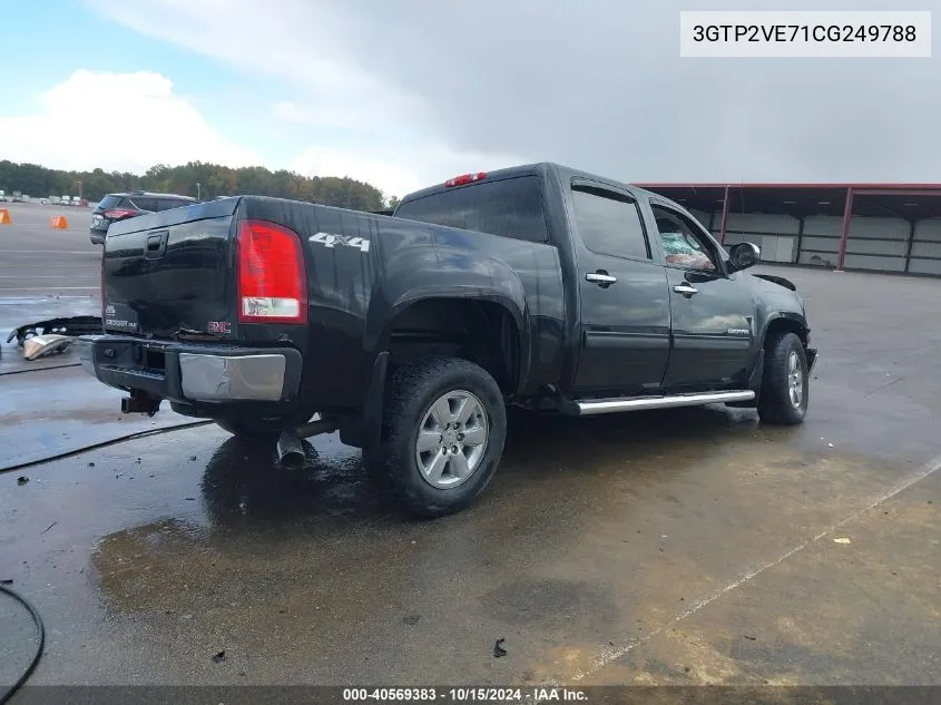 2012 GMC Sierra 1500 Sle VIN: 3GTP2VE71CG249788 Lot: 40569383