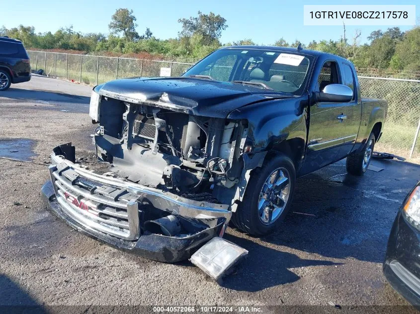 2012 GMC Sierra 1500 Sle VIN: 1GTR1VE08CZ217578 Lot: 40572066