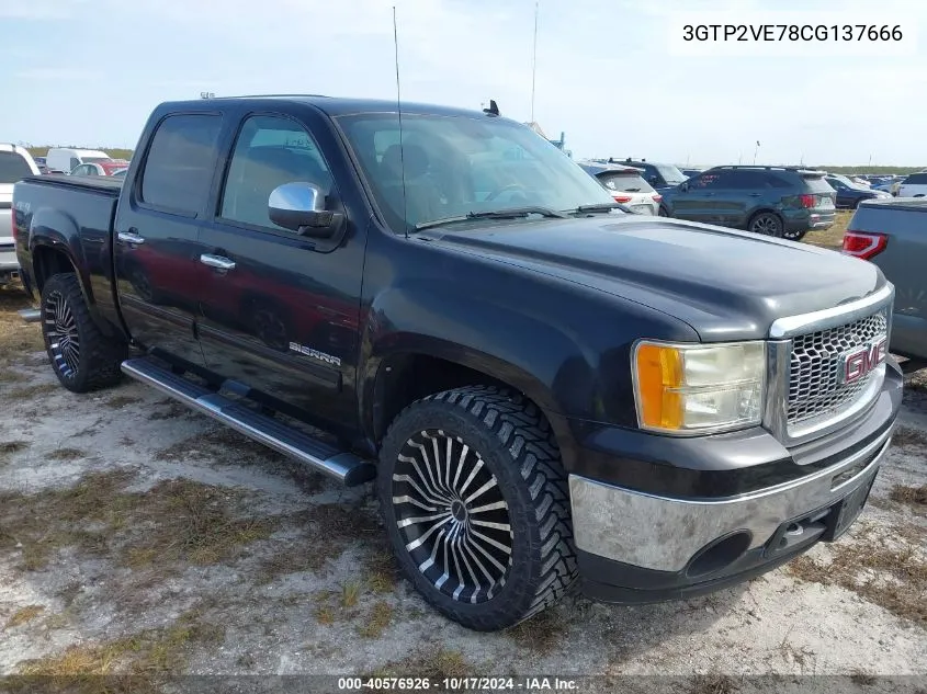 3GTP2VE78CG137666 2012 GMC Sierra K1500 Sle