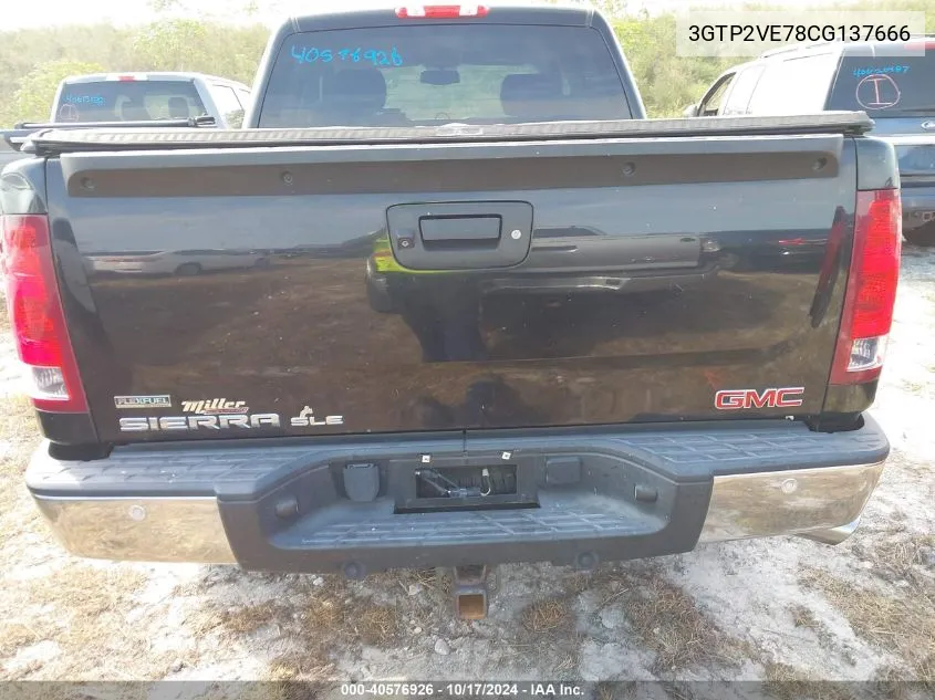 3GTP2VE78CG137666 2012 GMC Sierra K1500 Sle