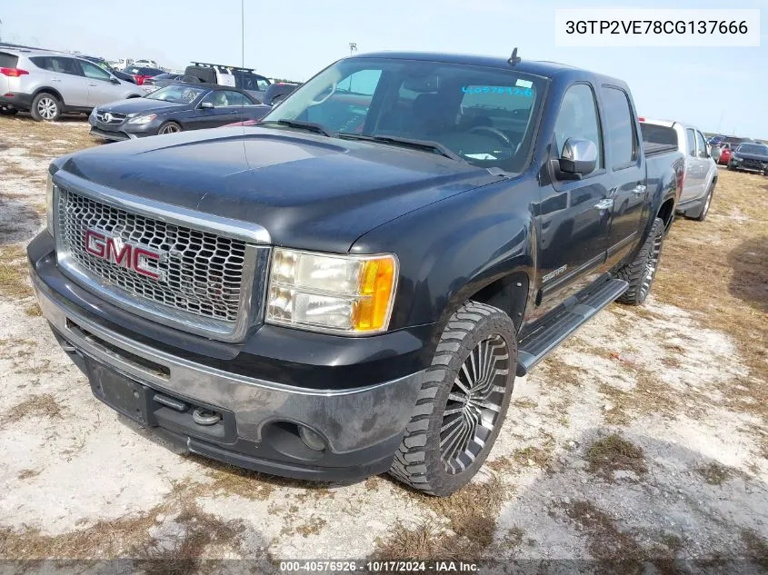 3GTP2VE78CG137666 2012 GMC Sierra K1500 Sle