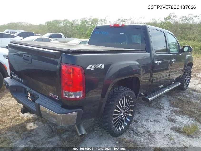 3GTP2VE78CG137666 2012 GMC Sierra K1500 Sle