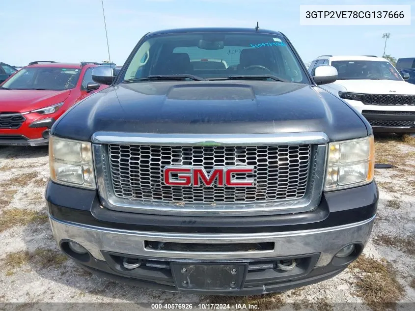 3GTP2VE78CG137666 2012 GMC Sierra K1500 Sle