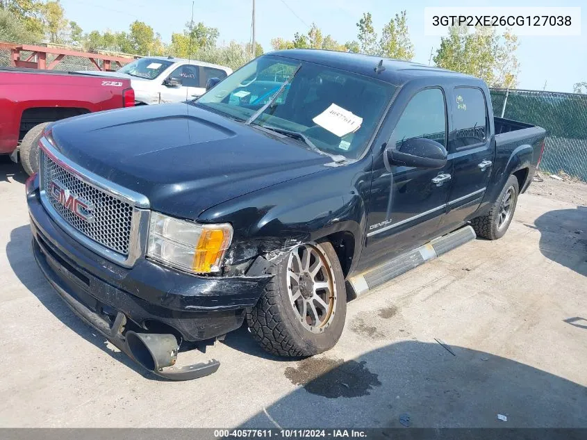 2012 GMC Sierra K1500 Denali VIN: 3GTP2XE26CG127038 Lot: 40577611