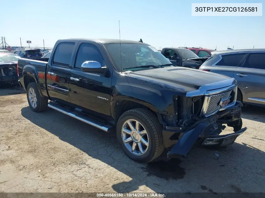 2012 GMC Sierra 1500 Denali VIN: 3GTP1XE27CG126581 Lot: 40585150