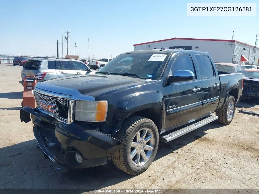 2012 GMC Sierra 1500 Denali VIN: 3GTP1XE27CG126581 Lot: 40585150