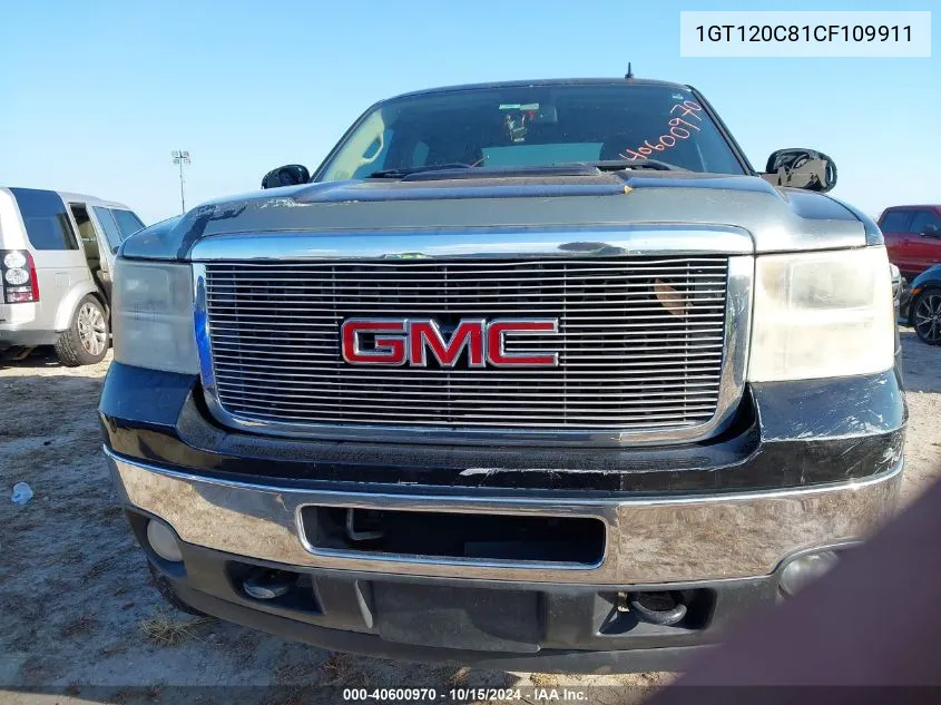 2012 GMC Sierra 2500Hd Sle VIN: 1GT120C81CF109911 Lot: 40600970