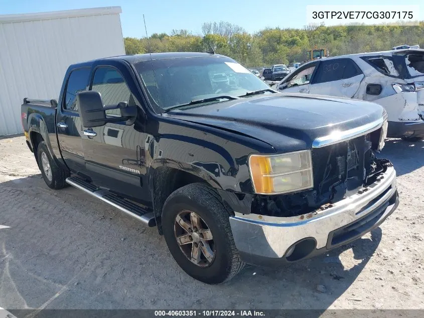 2012 GMC Sierra 1500 Sle VIN: 3GTP2VE77CG307175 Lot: 40603351