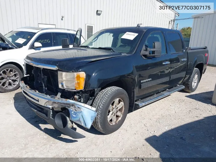 2012 GMC Sierra 1500 Sle VIN: 3GTP2VE77CG307175 Lot: 40603351