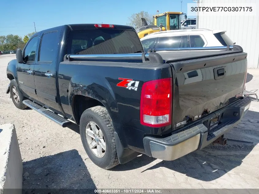 2012 GMC Sierra 1500 Sle VIN: 3GTP2VE77CG307175 Lot: 40603351