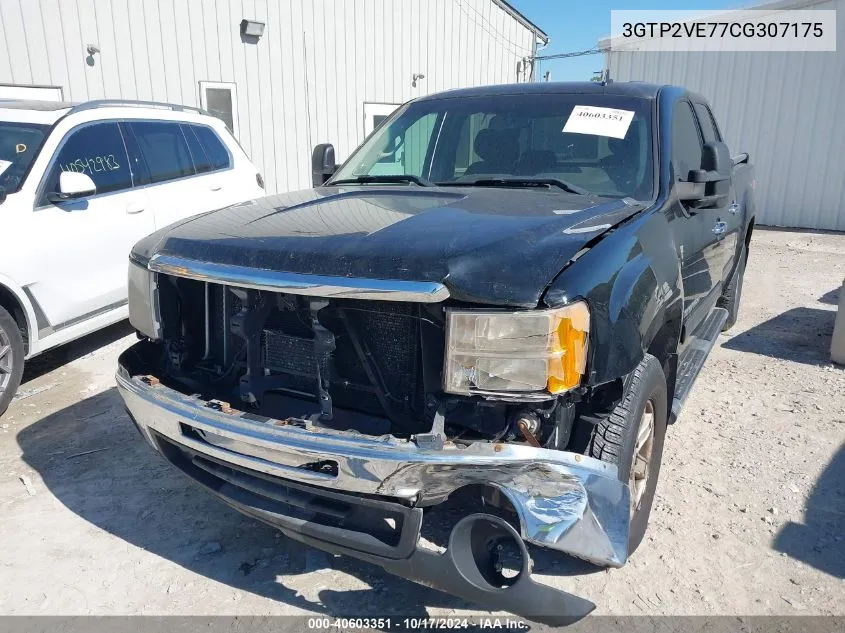 2012 GMC Sierra 1500 Sle VIN: 3GTP2VE77CG307175 Lot: 40603351