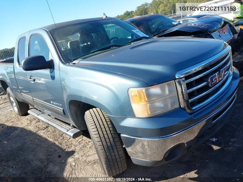 2012 GMC Sierra 1500 Sle VIN: 1GTR2VE72CZ111153 Lot: 40631352