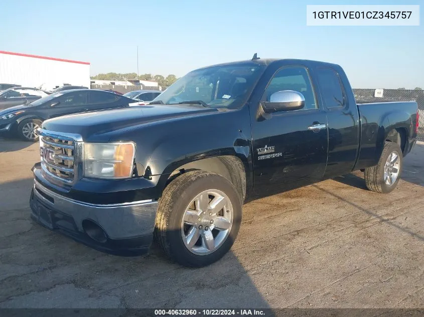 1GTR1VE01CZ345757 2012 GMC Sierra 1500 Sle