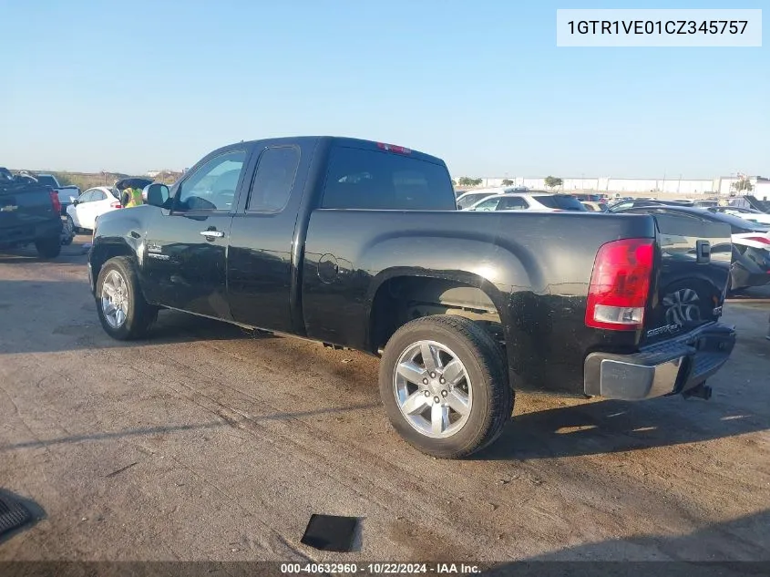 1GTR1VE01CZ345757 2012 GMC Sierra 1500 Sle