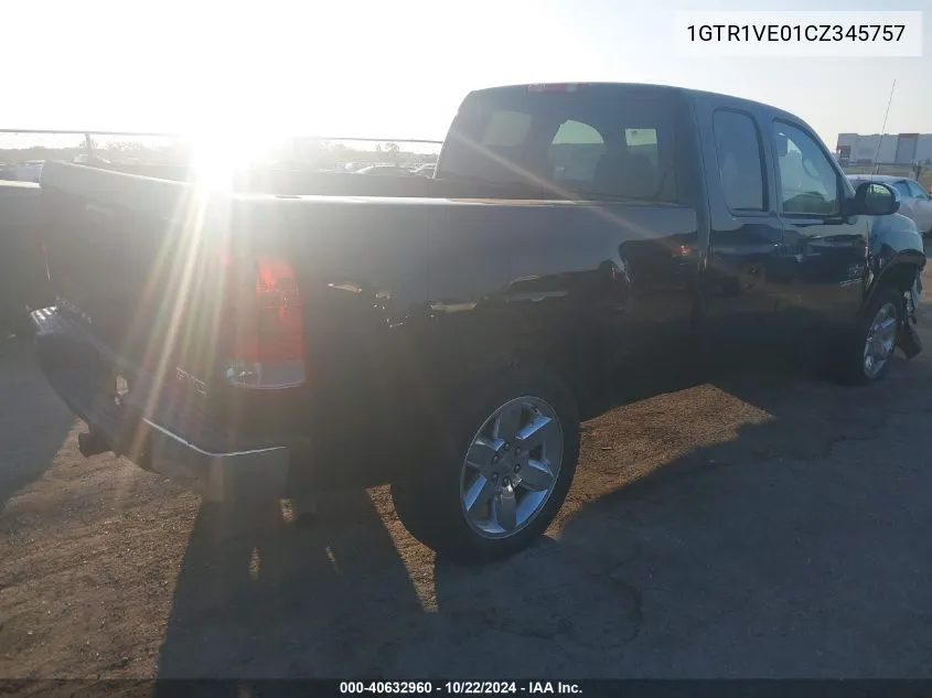 2012 GMC Sierra 1500 Sle VIN: 1GTR1VE01CZ345757 Lot: 40632960