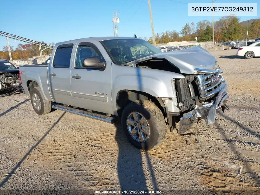 2012 GMC Sierra 1500 Sle VIN: 3GTP2VE77CG249312 Lot: 40643651