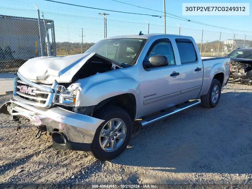 2012 GMC Sierra 1500 Sle VIN: 3GTP2VE77CG249312 Lot: 40643651