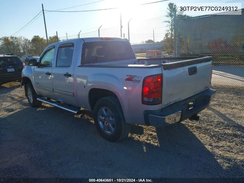 3GTP2VE77CG249312 2012 GMC Sierra 1500 Sle