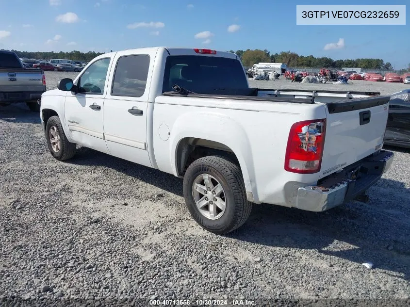 2012 GMC Sierra 1500 Sle VIN: 3GTP1VE07CG232659 Lot: 40713558