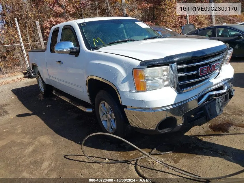 2012 GMC Sierra 1500 Sle VIN: 1GTR1VE09CZ309170 Lot: 40723400