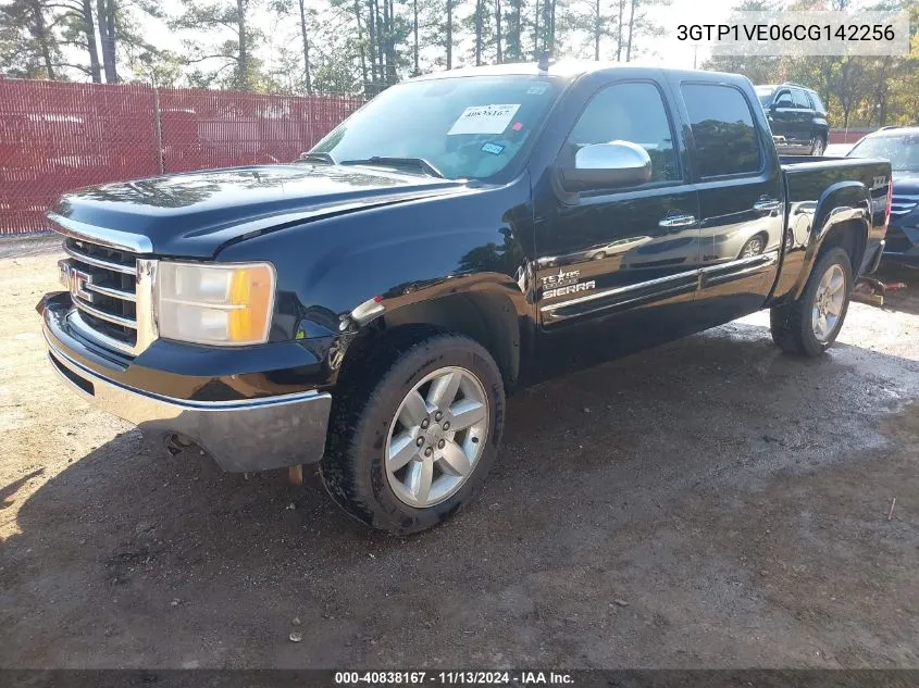 2012 GMC Sierra 1500 Sle VIN: 3GTP1VE06CG142256 Lot: 40838167