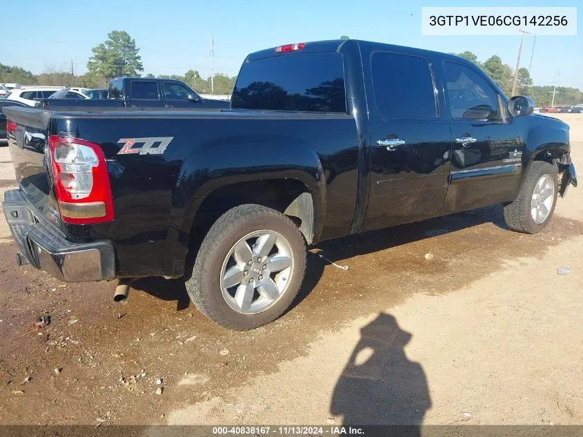 2012 GMC Sierra 1500 Sle VIN: 3GTP1VE06CG142256 Lot: 40838167