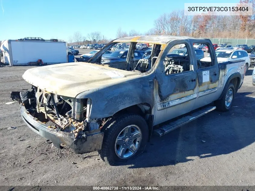 2012 GMC Sierra 1500 Sle VIN: 3GTP2VE73CG153404 Lot: 40862738