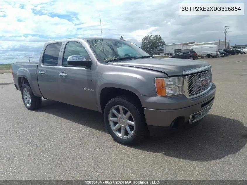 2013 GMC Sierra 1500 VIN: 3GTP2XE2XDG326854 Lot: 12038484