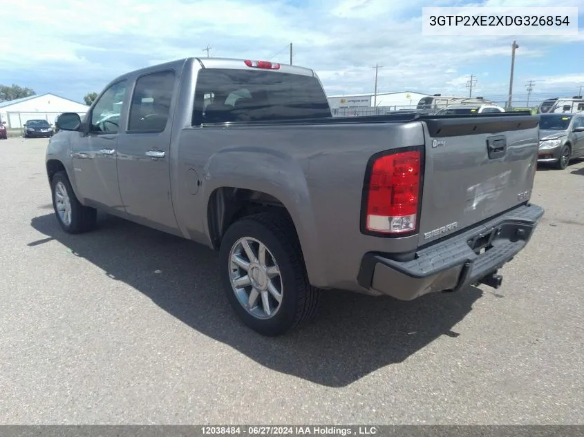 2013 GMC Sierra 1500 VIN: 3GTP2XE2XDG326854 Lot: 12038484